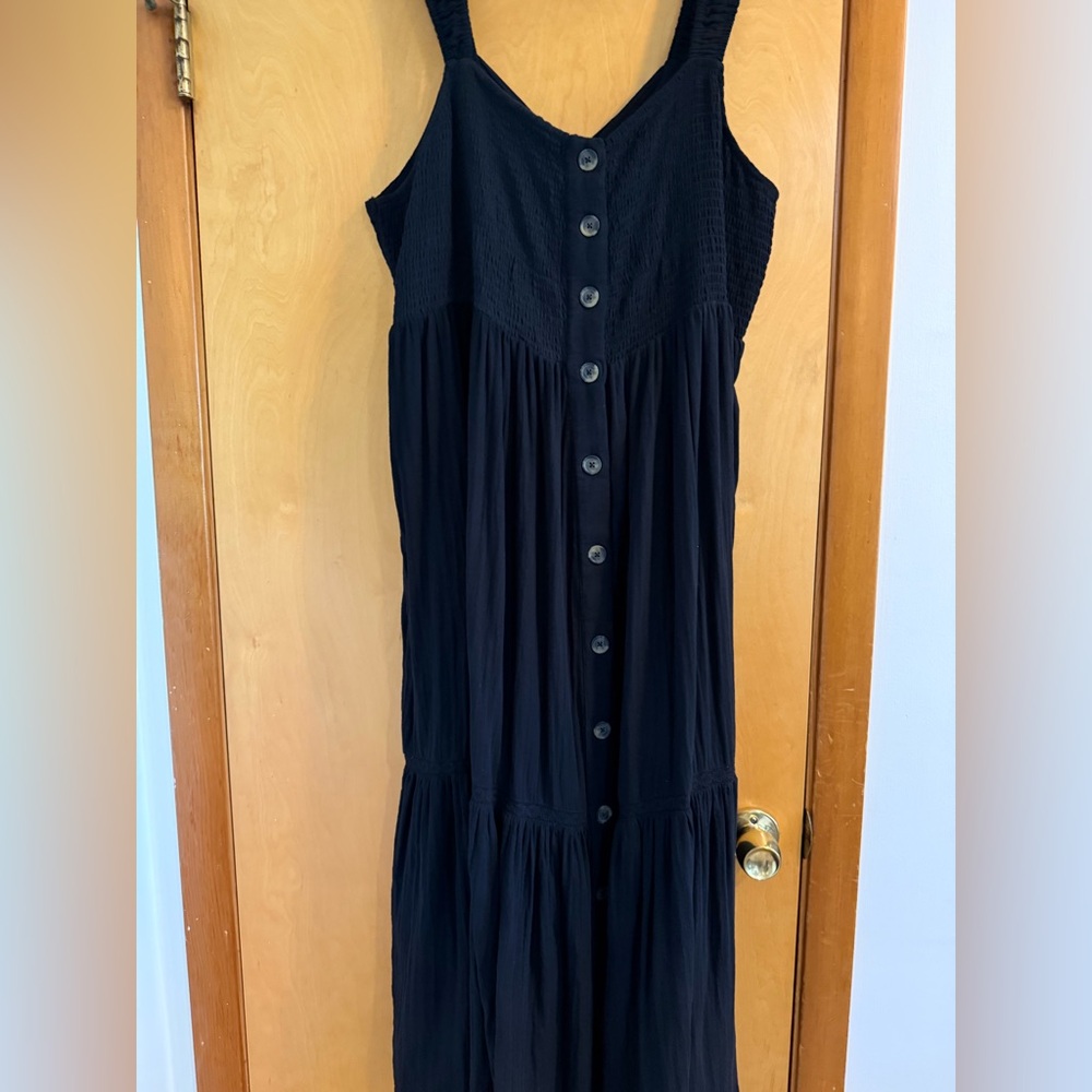 ASOS Curve Black Sleeveless Maxi Dress